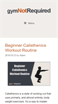 Mobile Screenshot of gymnotrequired.com